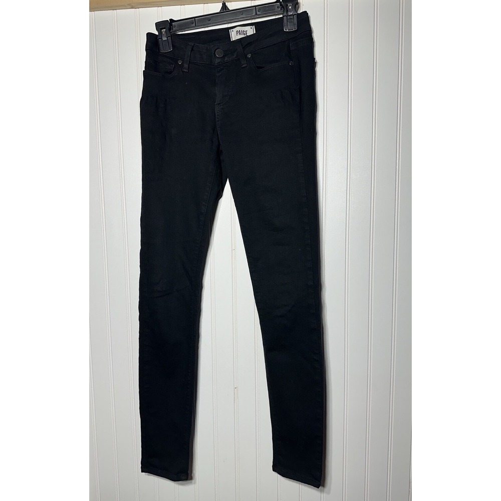 Paige Women's Verdugo Ultra Skinny Jeans Black Size 26 Flaw